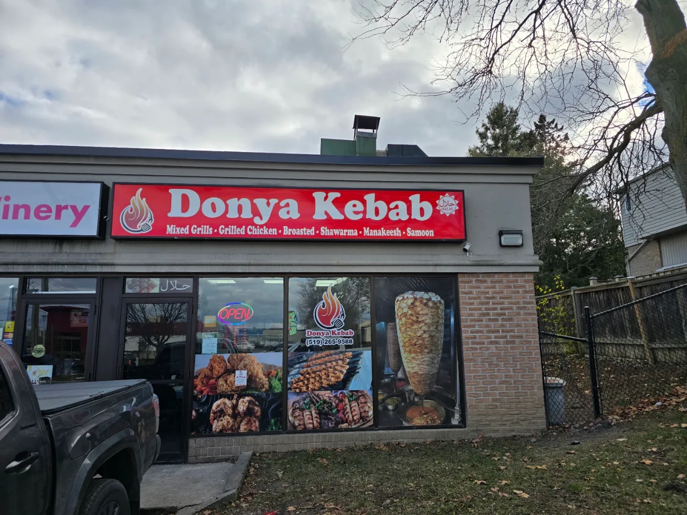 Iraqi-style beef kebab skewers grilled on charcoal at Donya Kebab in London, Ontario