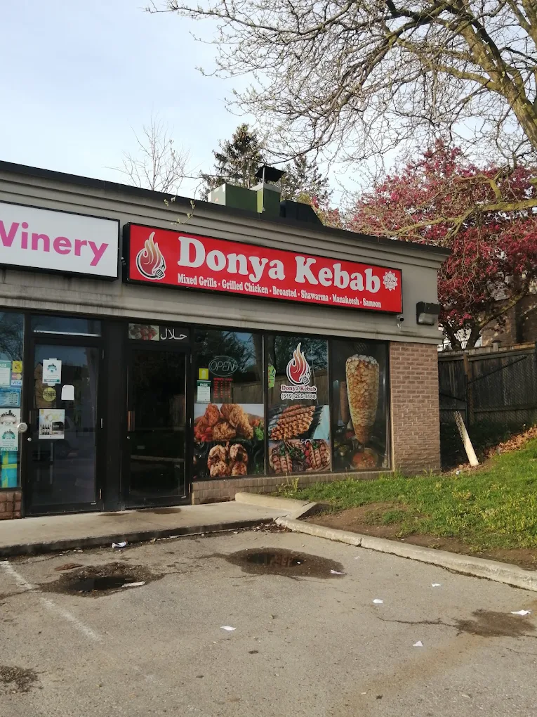 Charcoal-grilled Middle Eastern platter at Donya Kebab on Wellington Rd in London, Ontario