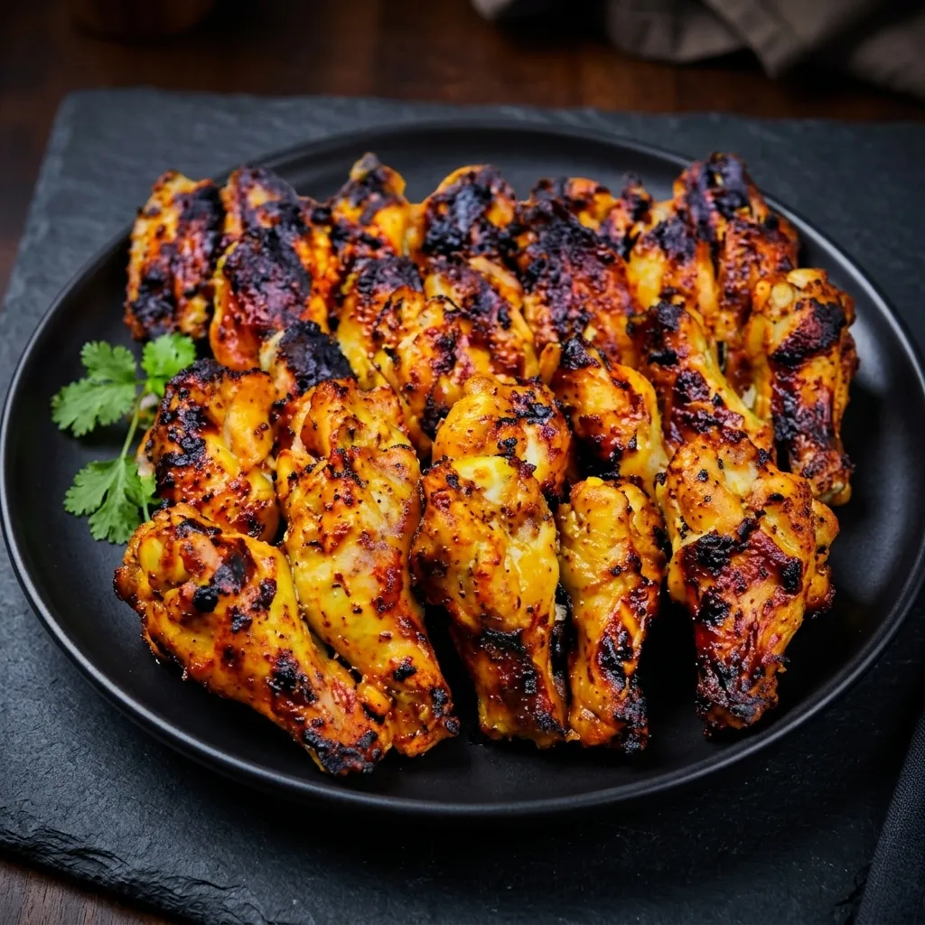 Charcoal-grilled chicken wings at Donya Kebab, halal Middle Eastern grill in London, Ontario